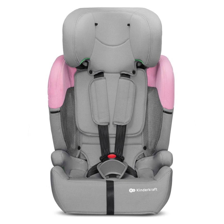 KINDERKRAFT - Fotelik samochodowy COMFORT UP i-Size (76-150 cm) szary/różowy