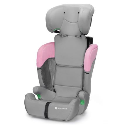 KINDERKRAFT - Fotelik samochodowy COMFORT UP i-Size (76-150 cm) szary/różowy
