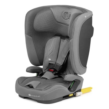 KINDERKRAFT - Fotelik samochodowy FIX2GO i-Size 76-150 cm szary