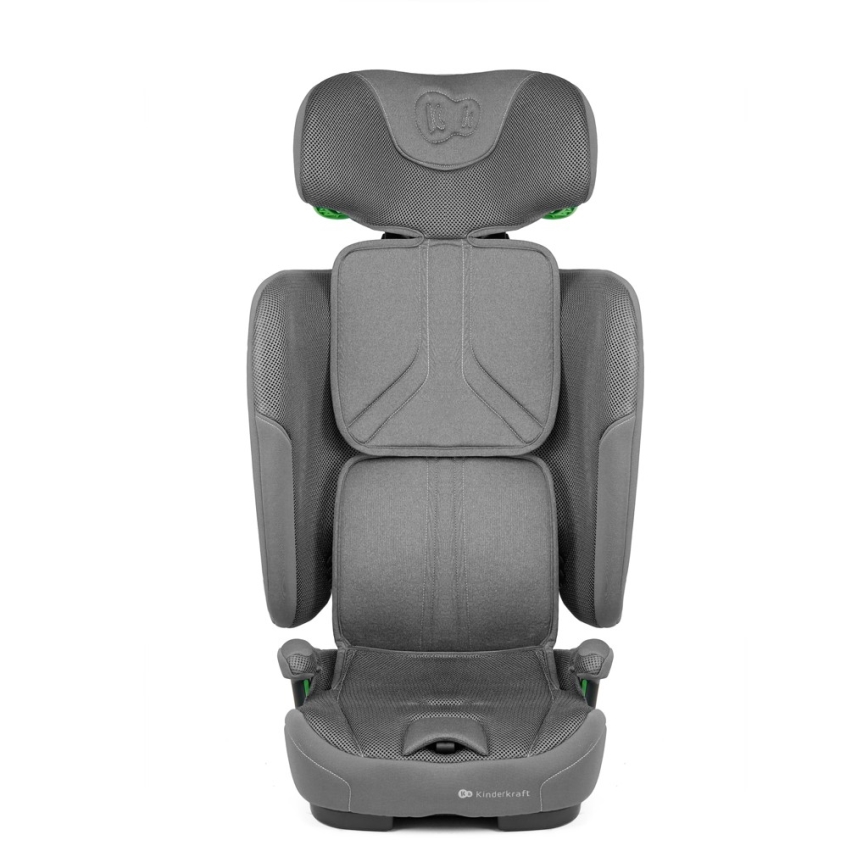 KINDERKRAFT - Fotelik samochodowy FIX2GO i-Size 76-150 cm szary
