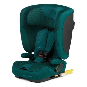 KINDERKRAFT - Fotelik samochodowy FIX2GO i-Size 76-150 cm turkusowy
