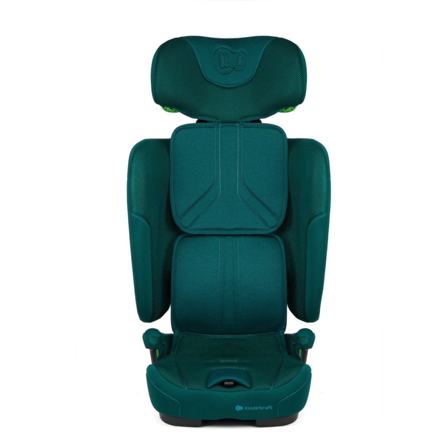 KINDERKRAFT - Fotelik samochodowy FIX2GO i-Size 76-150 cm turkusowy