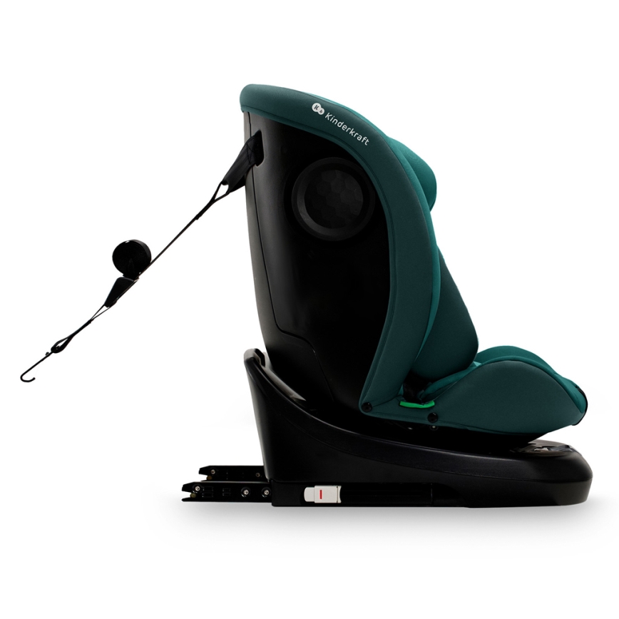KINDERKRAFT - Fotelik samochodowy I-GROW i-Size 40-150 cm turkusowy