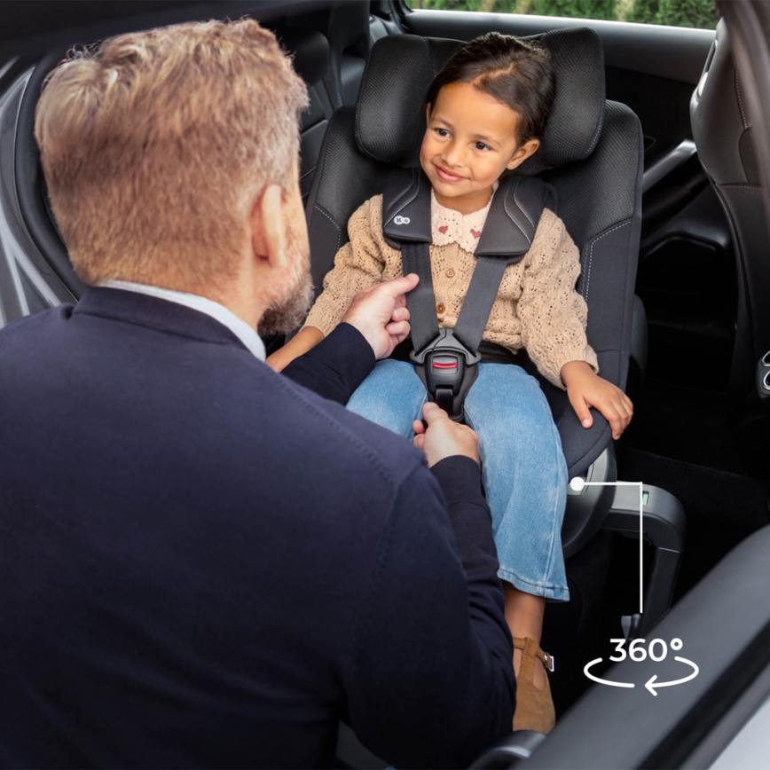 KINDERKRAFT - Fotelik samochodowy I-GUARD PRO i-Size 61-105 cm czarny