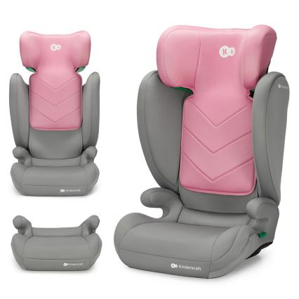 KINDERKRAFT - Fotelik samochodowy I-SPARK i-Size (100-150 cm) różowy