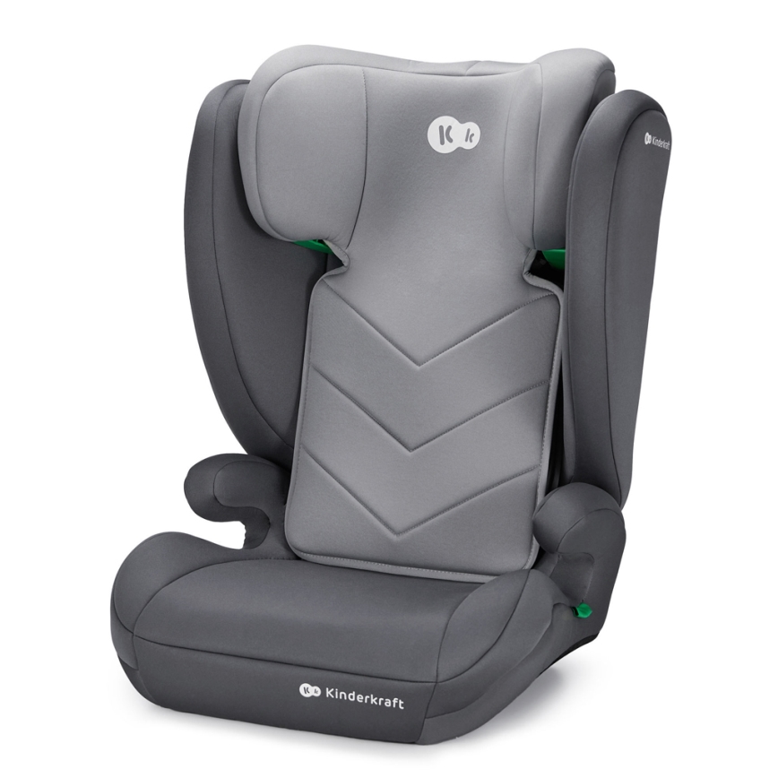 KINDERKRAFT - Fotelik samochodowy I-SPARK i-Size (100-150 cm) szary