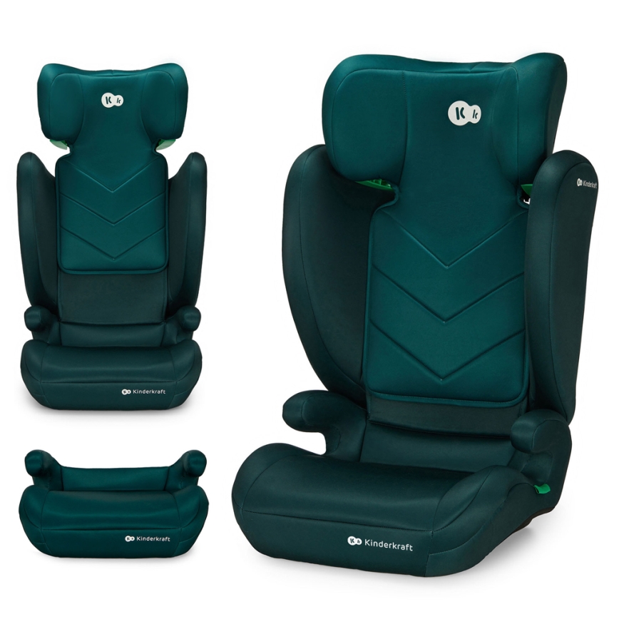 KINDERKRAFT - Fotelik samochodowy I-SPARK i-Size (100-150 cm) zielony