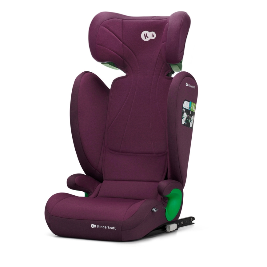 KINDERKRAFT - Fotelik samochodowy JUNIOR FIX 2 (100-150 cm) Cherry pearl