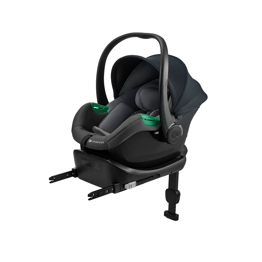 KINDERKRAFT - Fotelik samochodowy MINK PRO 2 40-87 cm (0-13 kg) szary