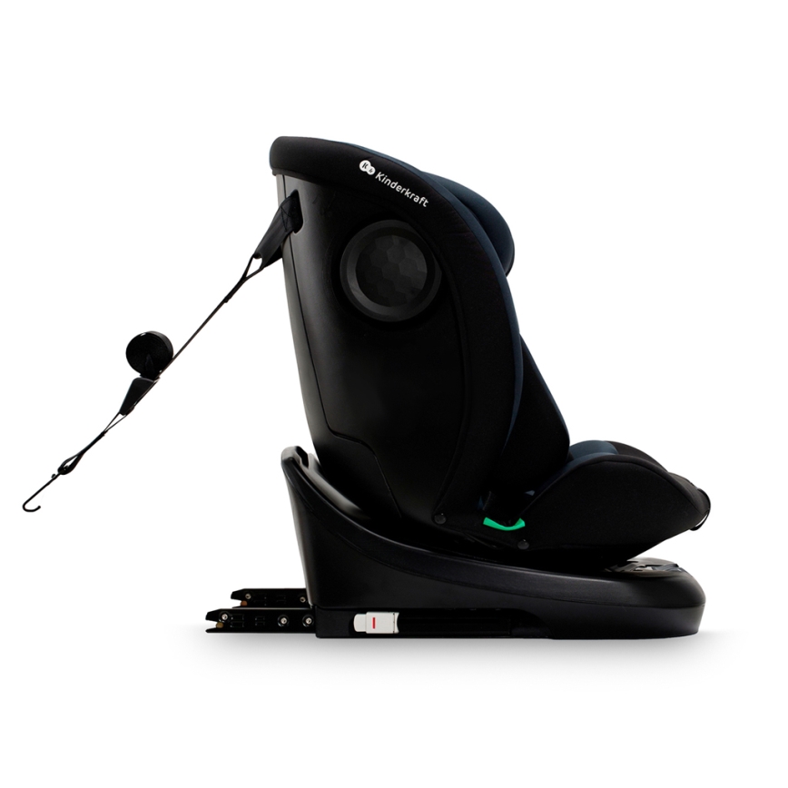 KINDERKRAFT - Fotelik samochodowy z obrotową bazą I-GROW i-Size (40-150 cm) czarny