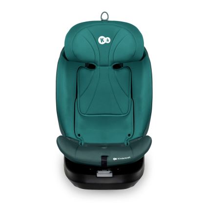 KINDERKRAFT - Fotelik samochodowy z obrotową bazą I-GROW i-Size 40-150 cm turkusowy