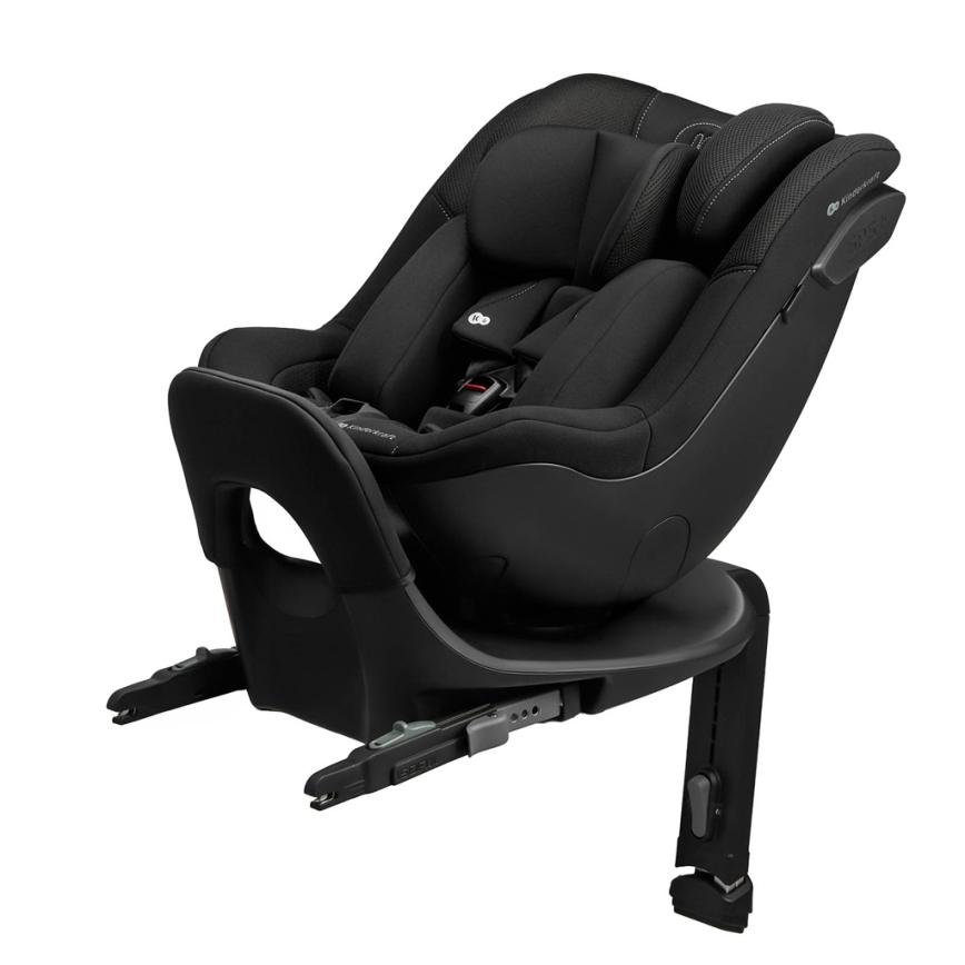 KINDERKRAFT - Fotelik samochodowy z obrotową bazą I-GUARD i-Size 40-105 cm czarny