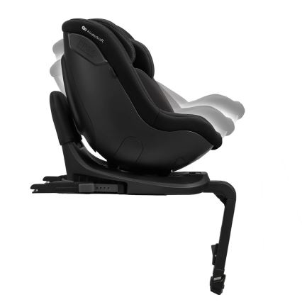 KINDERKRAFT - Fotelik samochodowy z obrotową bazą I-GUARD i-Size 40-105 cm czarny
