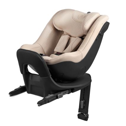 KINDERKRAFT - Fotelik samochodowy z obrotową bazą I-GUARD PRO i-Size 61-105 cm beżowy