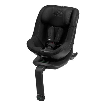 KINDERKRAFT - Fotelik samochodowy z obrotową bazą I-GUARD PRO i-Size 61-105 cm czarny