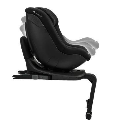 KINDERKRAFT - Fotelik samochodowy z obrotową bazą I-GUARD PRO i-Size 61-105 cm czarny