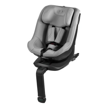 KINDERKRAFT - Fotelik samochodowy z obrotową bazą I-GUARD PRO i-Size 61-105 cm szary