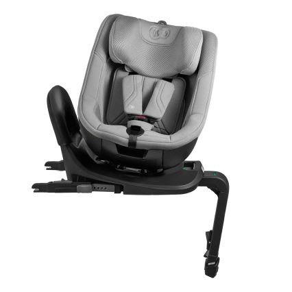 KINDERKRAFT - Fotelik samochodowy z obrotową bazą I-GUARD PRO i-Size 61-105 cm szary