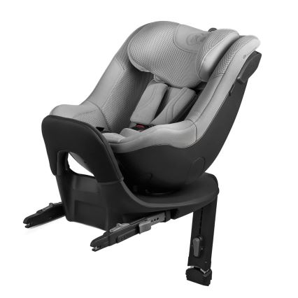 KINDERKRAFT - Fotelik samochodowy z obrotową bazą I-GUARD PRO i-Size 61-105 cm szary