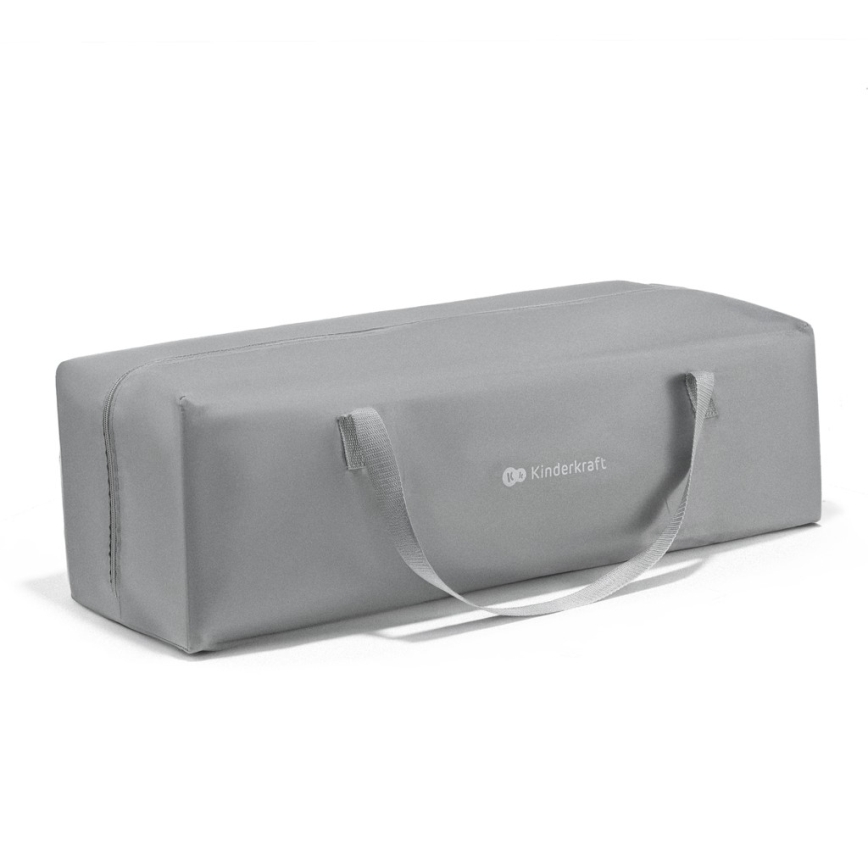 KINDERKRAFT - Kojec dziecięcy ZIKI szary