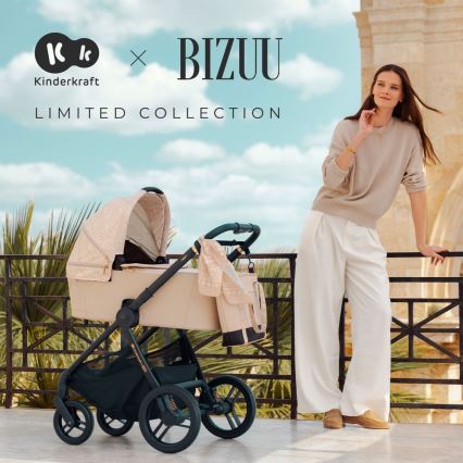 KINDERKRAFT - Kombinowany wózek 2w1 NEA 2 Dune Whisper Bizuu