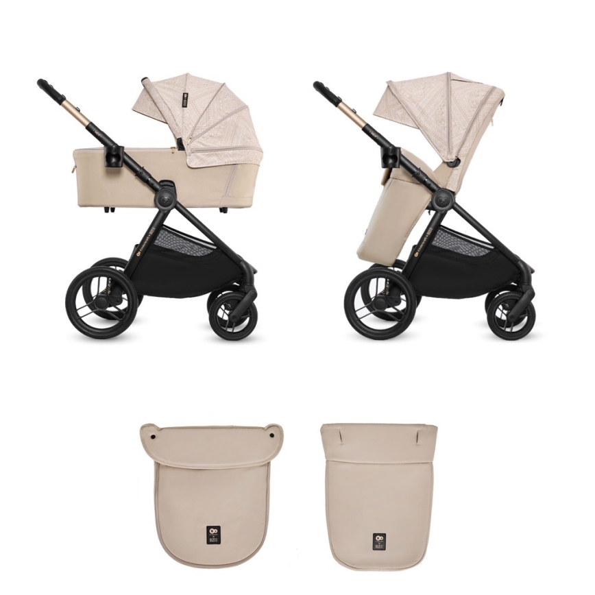 KINDERKRAFT - Kombinowany wózek 2w1 NEA 2 Dune Whisper Bizuu