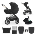 KINDERKRAFT - Kombinowany wózek 3w1 PRIME 3 Venezian Czarny