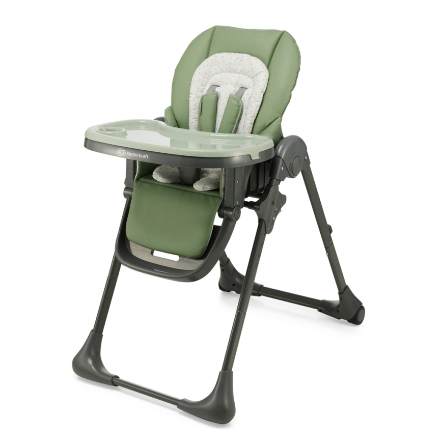 KINDERKRAFT - Krzesełko do karmienia 2w1 TUMMIE zielone