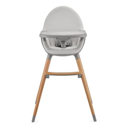 KINDERKRAFT - Krzesełko do karmienia dzieci 2w1 FINI2 buk/szary