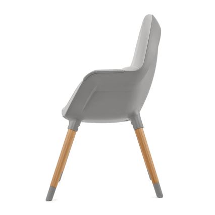 KINDERKRAFT - Krzesełko do karmienia dzieci 2w1 FINI2 buk/szary