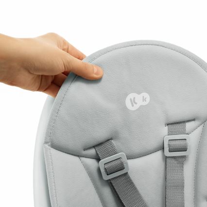 KINDERKRAFT - Krzesło do jadalni dla dzieci 2w1 DINNLY szary