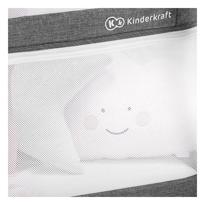 KINDERKRAFT - Łóżeczko turystyczne 4w1 SOFI szary
