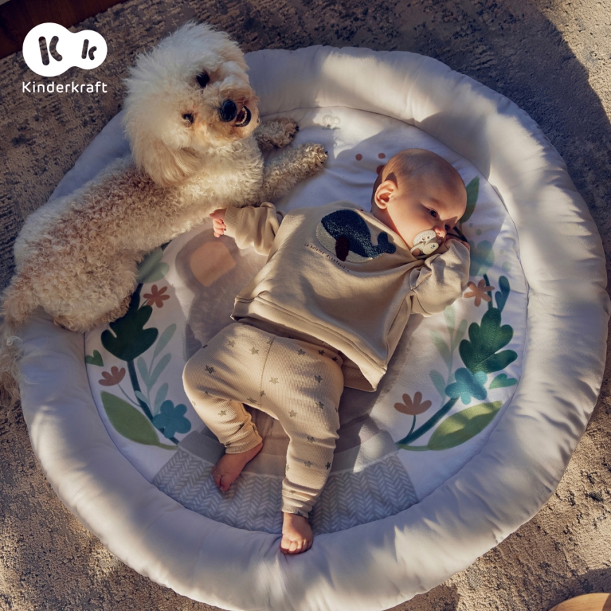 KINDERKRAFT - Mata do zabawy COZYPLAY dla dzieci, szara