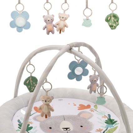 KINDERKRAFT - Mata do zabawy COZYPLAY dla dzieci, szara
