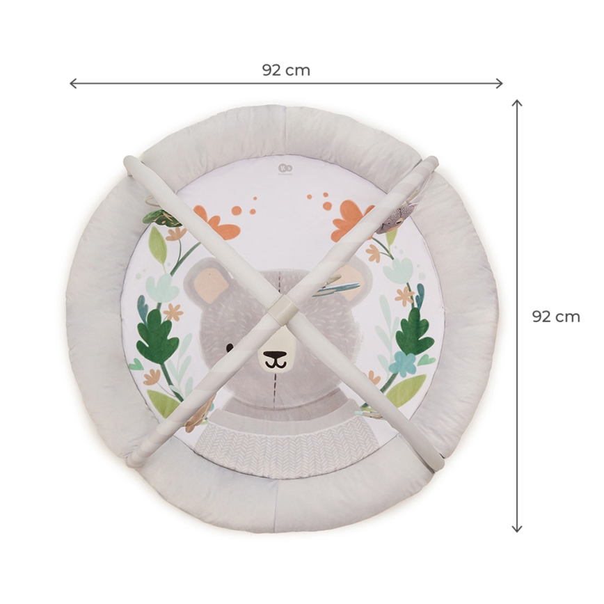 KINDERKRAFT - Mata do zabawy COZYPLAY dla dzieci, szara