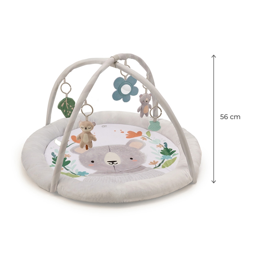 KINDERKRAFT - Mata do zabawy COZYPLAY dla dzieci, szara