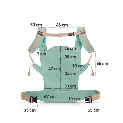 KINDERKRAFT - Nosidełko dla dziecka NINO różowe