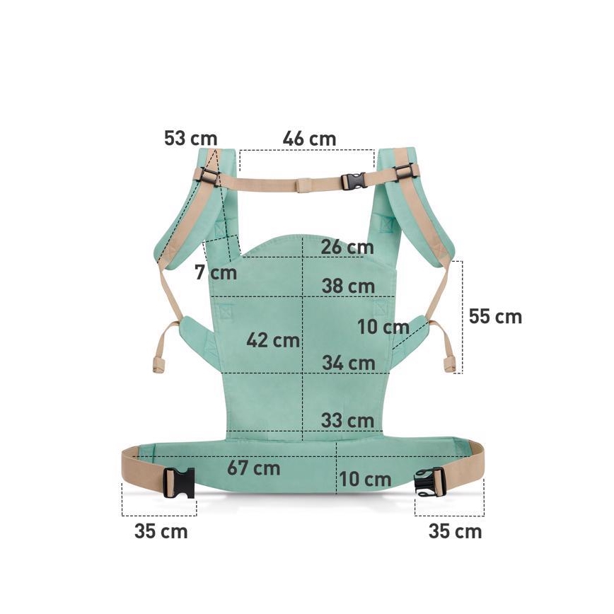 KINDERKRAFT - Nosidełko dla dziecka NINO różowe