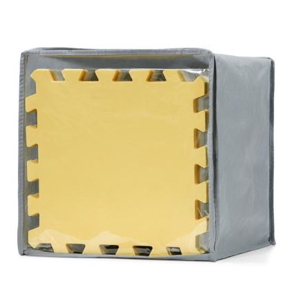 KINDERKRAFT - Piankowe puzzle LUNO 30 szt. szary/żółty