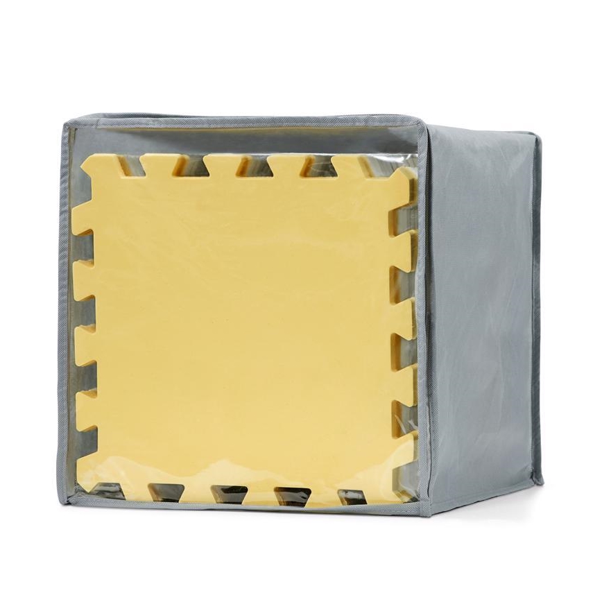 KINDERKRAFT - Piankowe puzzle LUNO 30 szt. szary/żółty