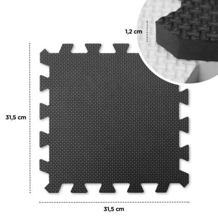 KINDERKRAFT - Piankowe puzzle LUNO 30 szt. szary/żółty