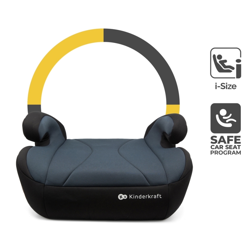 KINDERKRAFT - Poduszka na siedzenie samochodowe I-BOOST i-Size 135-150 cm czarny