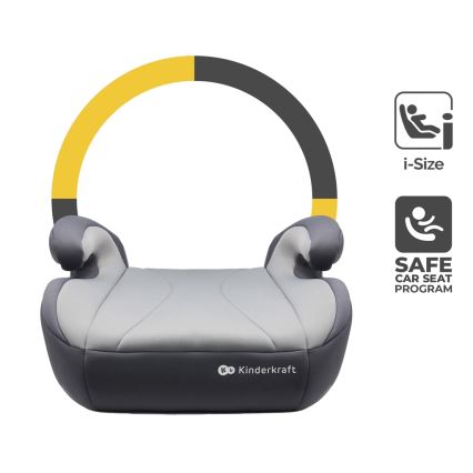 KINDERKRAFT - Poduszka na siedzenie samochodowe I-BOOST i-Size 135-150 cm szary
