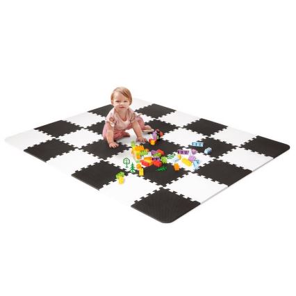 KINDERKRAFT - Puzzle piankowe LUNO 30 szt. czarne/białe