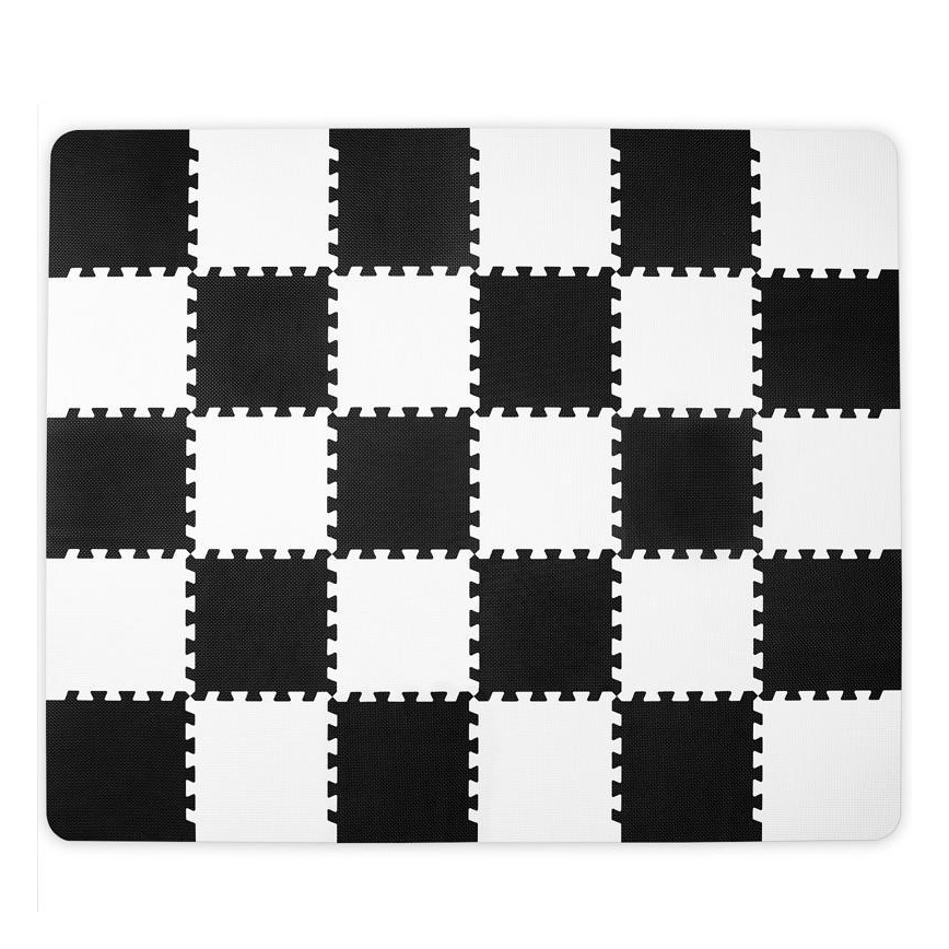 KINDERKRAFT - Puzzle piankowe LUNO 30 szt. czarne/białe