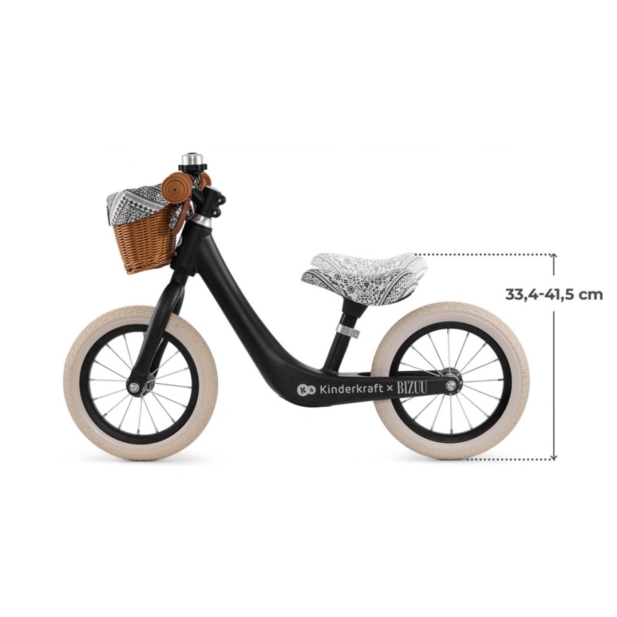 KINDERKRAFT - Rowerek biegowy RAPID 2 Lunar Black Bizuu