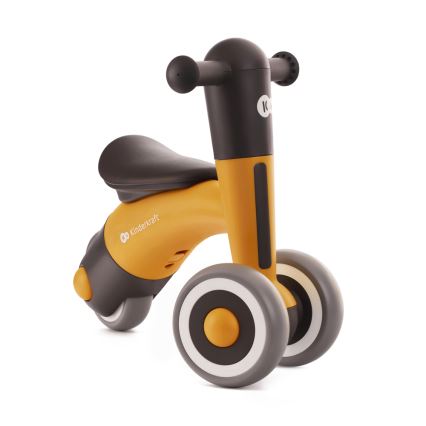 KINDERKRAFT - Rowerek do pchania MINIBI Premium pomarańczowy/szary