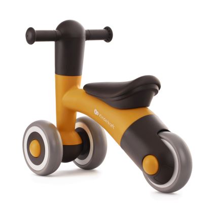KINDERKRAFT - Rowerek do pchania MINIBI Premium pomarańczowy/szary