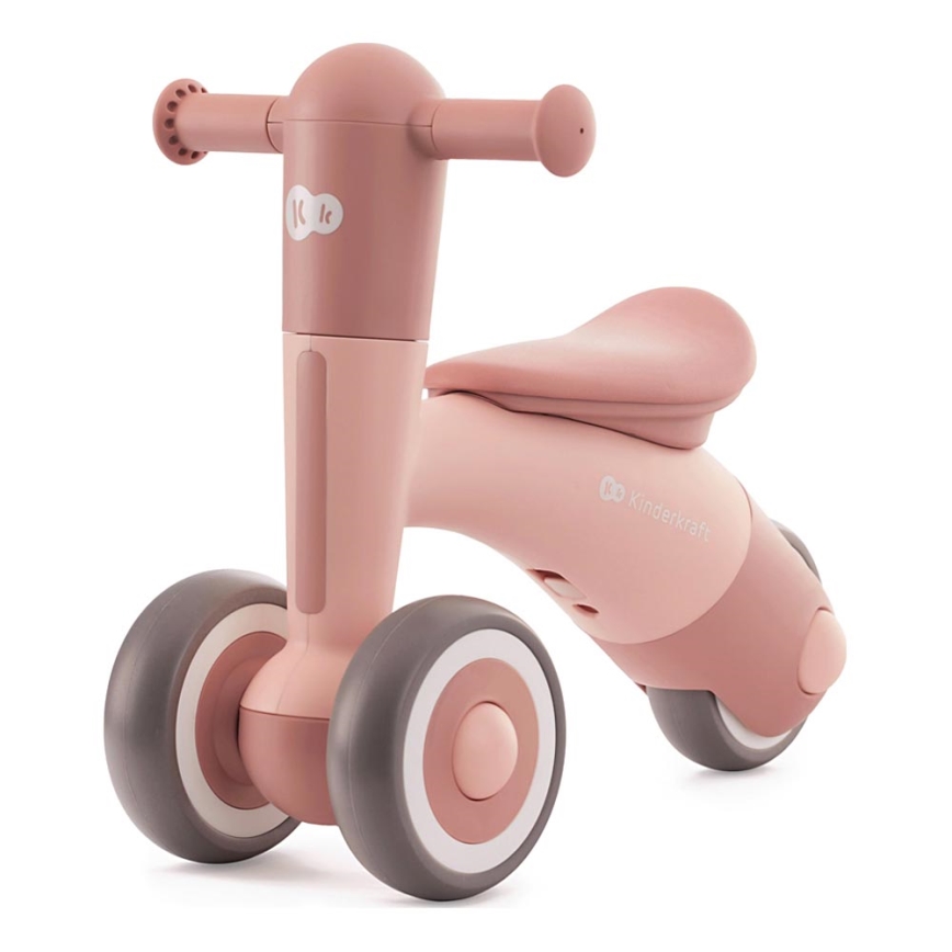 KINDERKRAFT - Rowerek do pchania MINIBI Premium różowy