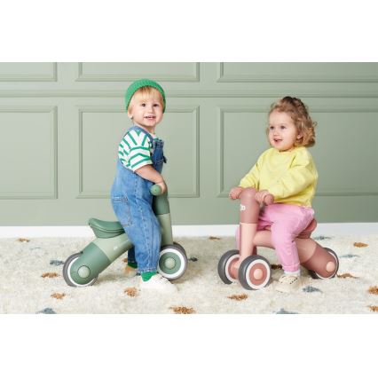 KINDERKRAFT - Rowerek do pchania MINIBI Premium zielony